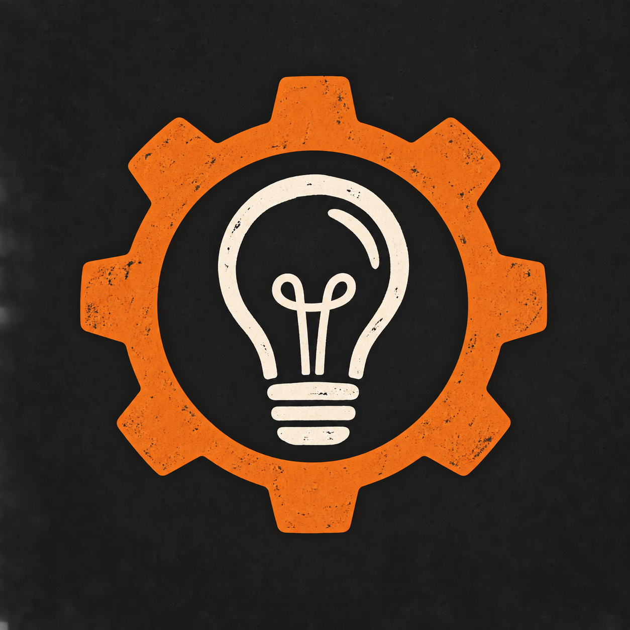 Ben Has a Go cog and lightbulb logo